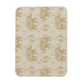 Olifant Khaki Caravan Patroon Magneet (Verticaal)