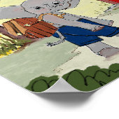 Olifant Kinderen kamer Decor Poster (Hoek)