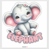 OLIFANT - KINDERKAMER STICKER (Vel)