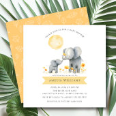 Olifant Kisses Baby shower Uitnodiging