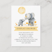 Olifant Kisses Gift Display Douche Informatiekaartje (Voorkant)