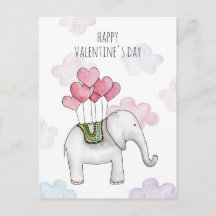 Olifant klaslokaal valentijn. Cartoon dier. Kinder