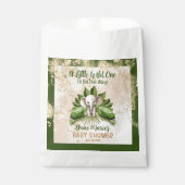 Olifant kleine wilde is op de weg Baby shower Bedankzakje (Voorkant)