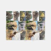 Olifant kleur foto fleece deken (Voorkant (Horizontaal))