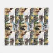 Olifant kleur foto fleece deken (Voorkant (Horizontaal))