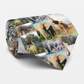 Olifant kleur foto stropdas (Opgerold)