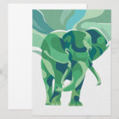  olifant kleurig |kerstcadeau (Voorkant / Achterkant)