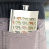 Olifant Kleurrijk Dier Patroon Modern Flacon (Voorbeeld)