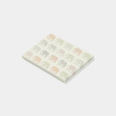 Olifant Kleurrijk Dier Patroon Modern Post-it® Notes (Schuin)