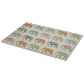 Olifant Kleurrijk Dier Patroon Modern Snijplank (Hoek)