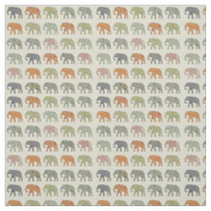 Olifant Kleurrijk Dier Patroon Modern Stof