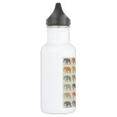 Olifant Kleurrijk Dier Patroon Modern Waterfles (Links)