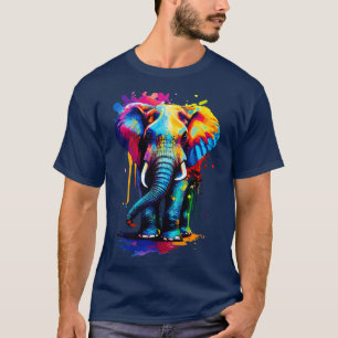 Olifant Kleurrijke Schattige Afrikaanse Olifant T-shirt