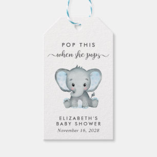 Olifant Knal Dit Als Ze Kraamt Baby Jongen Borrel Cadeaulabel
