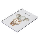 Olifant koffiekop notitieboek (Linkerzijde)