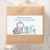 Olifant & Konijn Gepersonaliseerde Bookplate Etiket (Insitu)