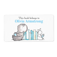 Olifant & Konijn Gepersonaliseerde Bookplate
