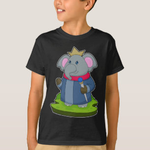 Olifant Koning Scepter Kroon T-shirt