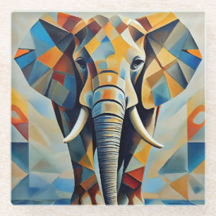 Olifant kubisme dierlijk Onderzetter