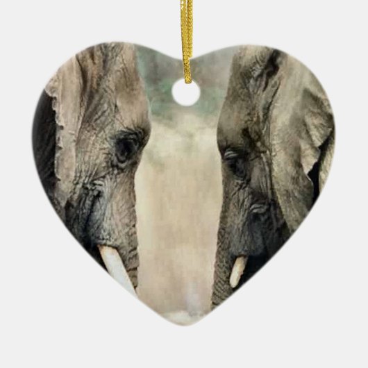 Olifant Kunst Wild Ornament (Voorkant)