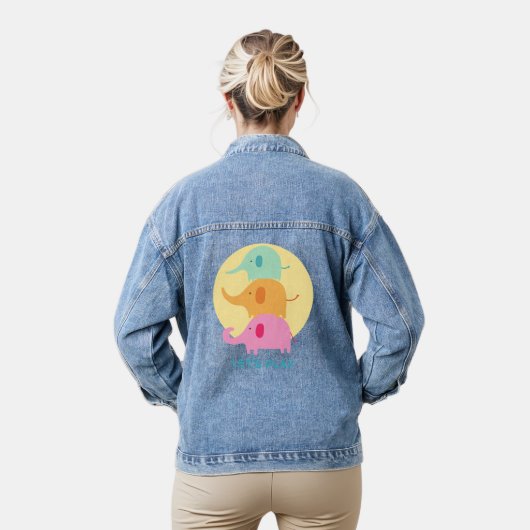 Olifant, laten we spelen denim jacket (Model)
