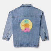 Olifant, laten we spelen denim jacket (Achterkant)