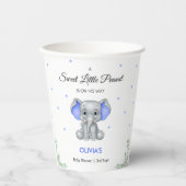 Olifant lief klein pinda jongen Baby shower Papieren Bekers (Voorkant)