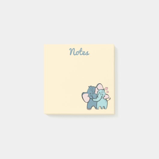 Olifant liefde post-it notities post-it® notes (Voorkant)