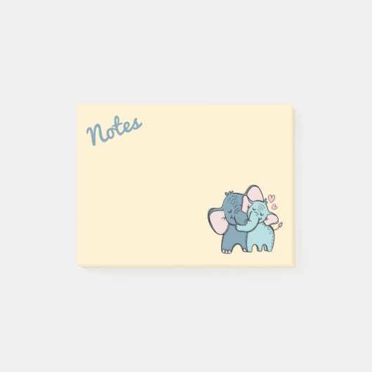 Olifant liefde post-it notities post-it® notes (Voorkant)