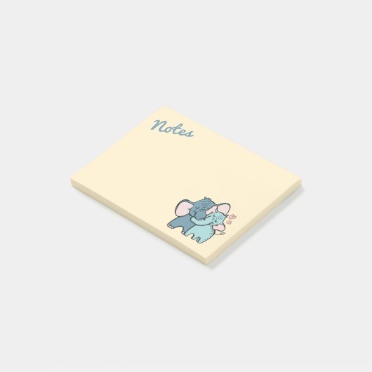 Olifant liefde post-it notities post-it® notes (Schuin)