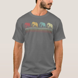 Olifant Liefhebber Grappige Olifant Retro Cadeau T-shirt