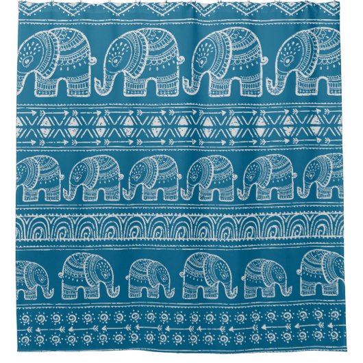 olifant Lijst illustratie Douchegordijn (Voorkant)