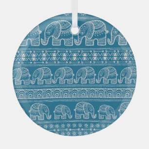 olifant Lijst illustratie Glas Ornament