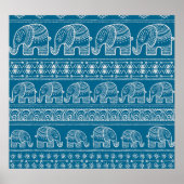  olifant Lijst illustratie Poster (Voorkant)