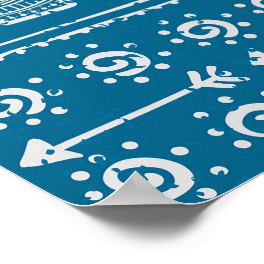  olifant Lijst illustratie Poster (Hoek)