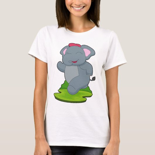 Olifant Loper Hardlopen Sport T-shirt (Voorkant)