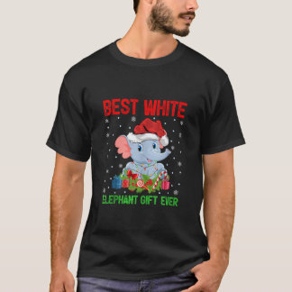 Olifant Lover Xmas Lights Santa Hat Olifant Christ T-shirt