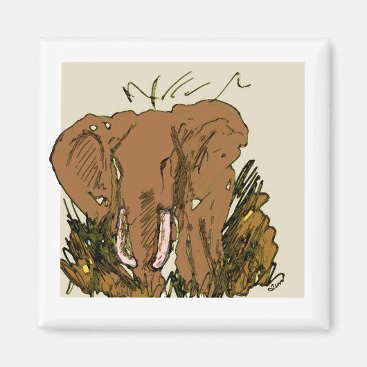 olifant magneet (Voorkant)