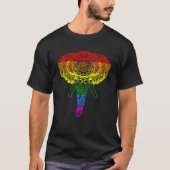 Olifant Mandala Regenboog Yoga Meditatie Vrouwen M T-shirt (Voorkant)
