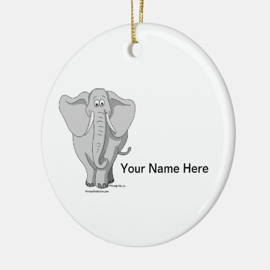 Olifant - Mannelijk Keramisch Ornament (Links)