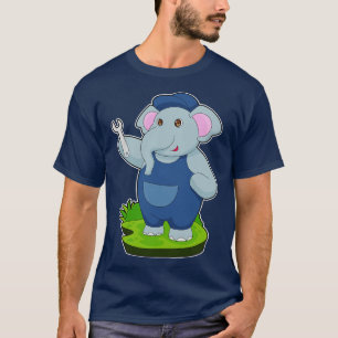Olifant Mechanische Moersleutel T-shirt