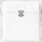 Olifant Meditatie Yoga Zen Ronde Sticker (Tas)