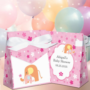 Olifant meisje baby shower favorietendoos bedankdoosjes