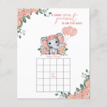 Olifant Meisje Baby shower Spel