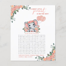 Olifant Meisje Baby shower Spel