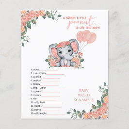 Olifant Meisje Baby shower Spel
