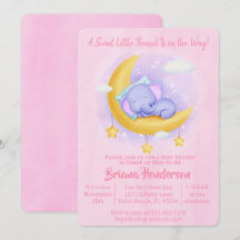 Olifant Meisje Zoete Kleine Pinda Baby Shower