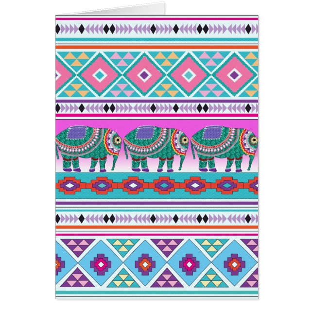 Olifant met Azteeks Patroon (Voorkant)