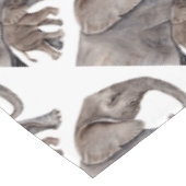 Olifant met Baby Olifant Tafelkleed (Gekanteld)