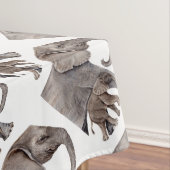 Olifant met Baby Olifant Tafelkleed (Voorbeeld)
